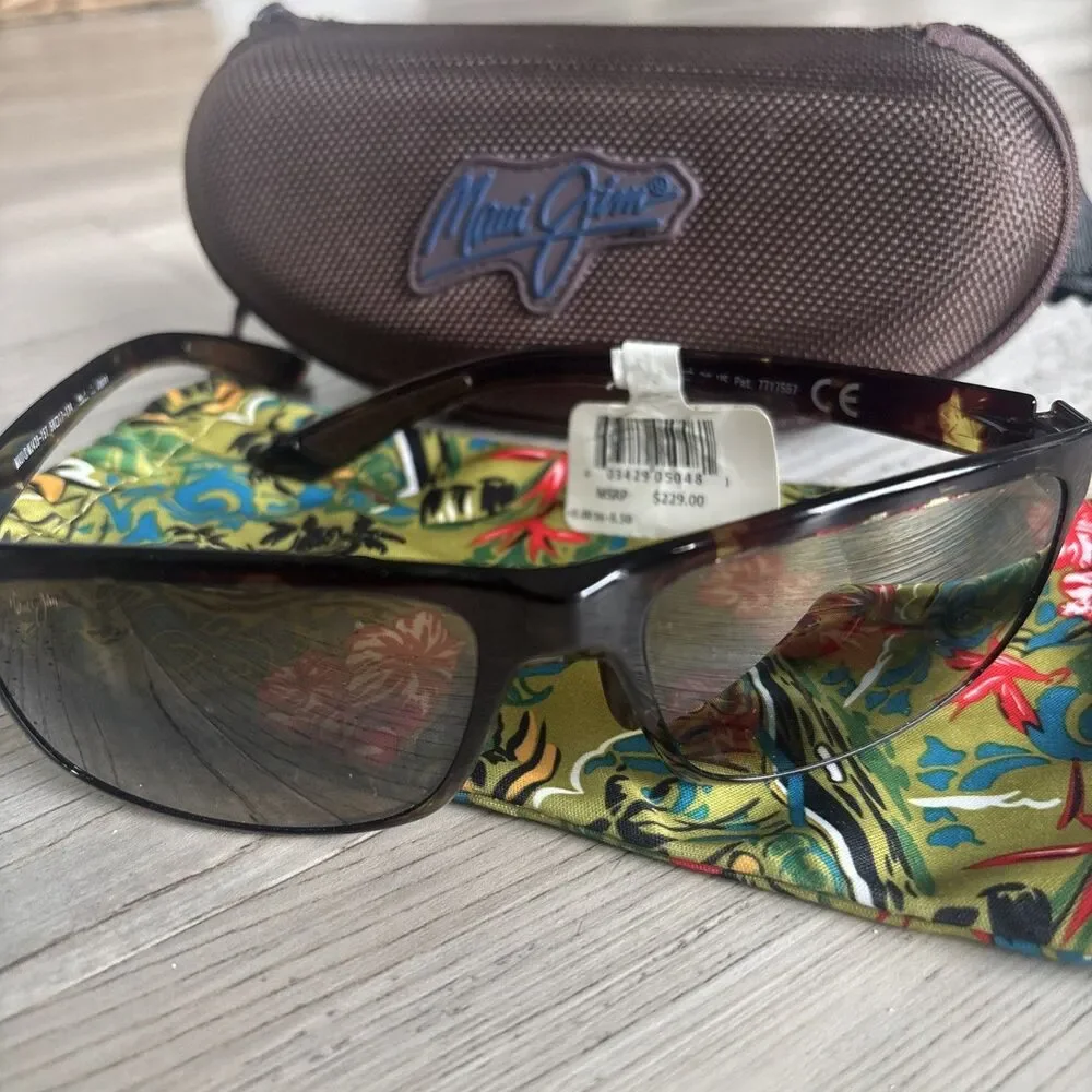 Maui Jim RX Able Polowai Unisex Sunglasses With Soft And Hard Case With Tags